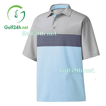 Áo golf nam, Self Collar 90838 màu BLue/Navy/Grey 
