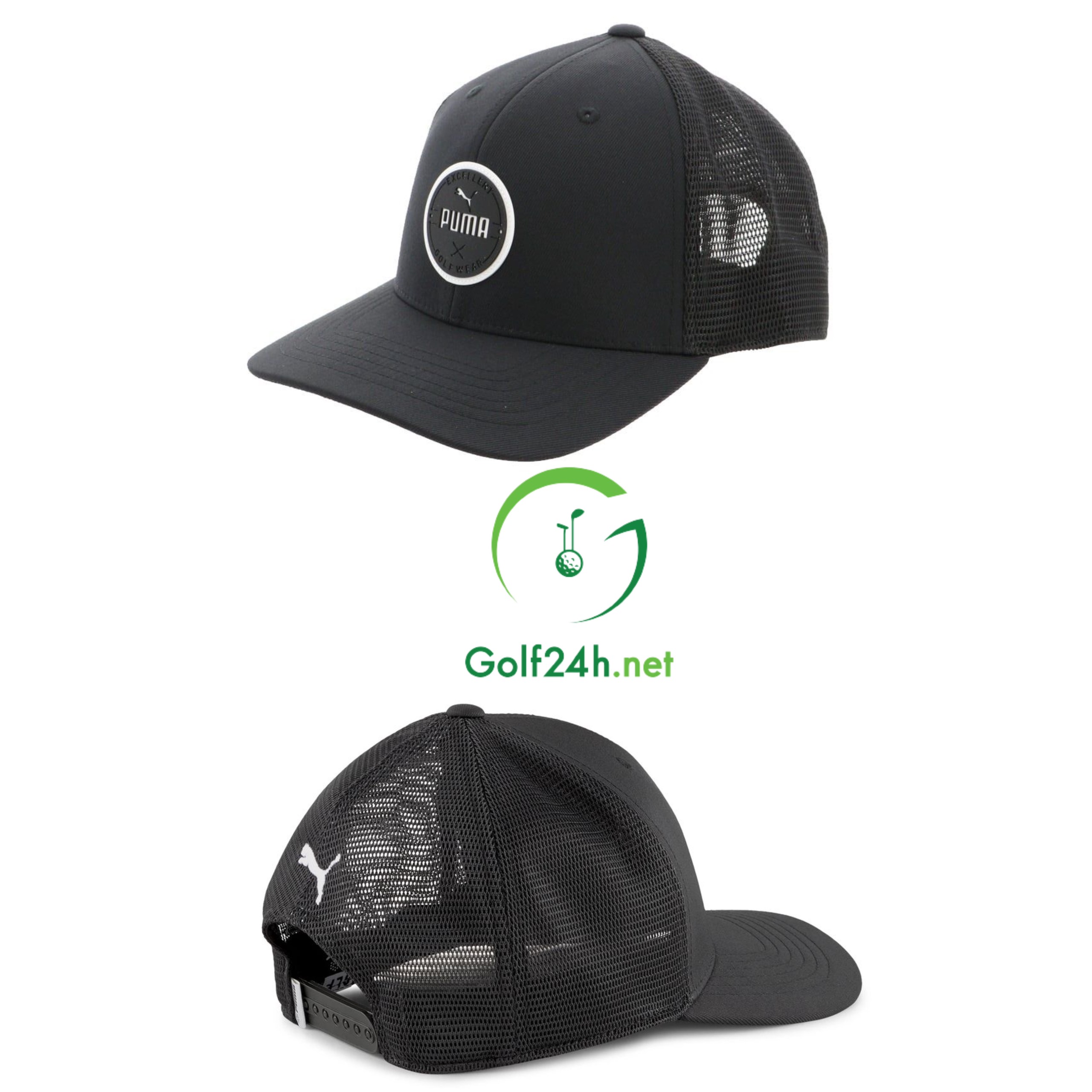 Mũ Puma Golf Wear Circle Patch Black